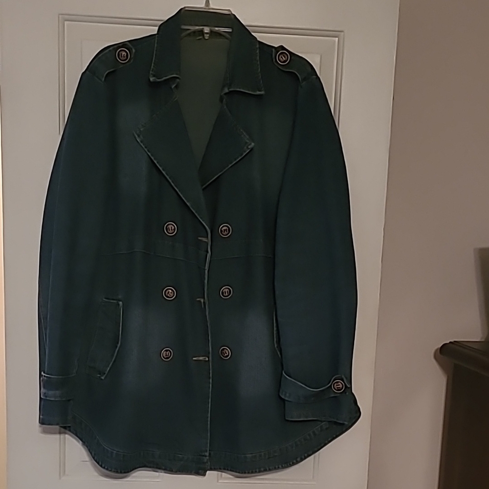 Stylish Double Breasted Jean Jacket - image 1